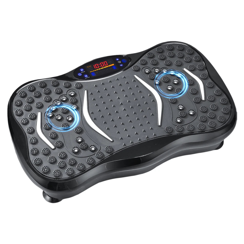 Fat Shaking Machine Bluetooth-Compatible Vibration Plate Exercise Machine Adjustable Speed Workout Vibrate Stand for Weight Loss