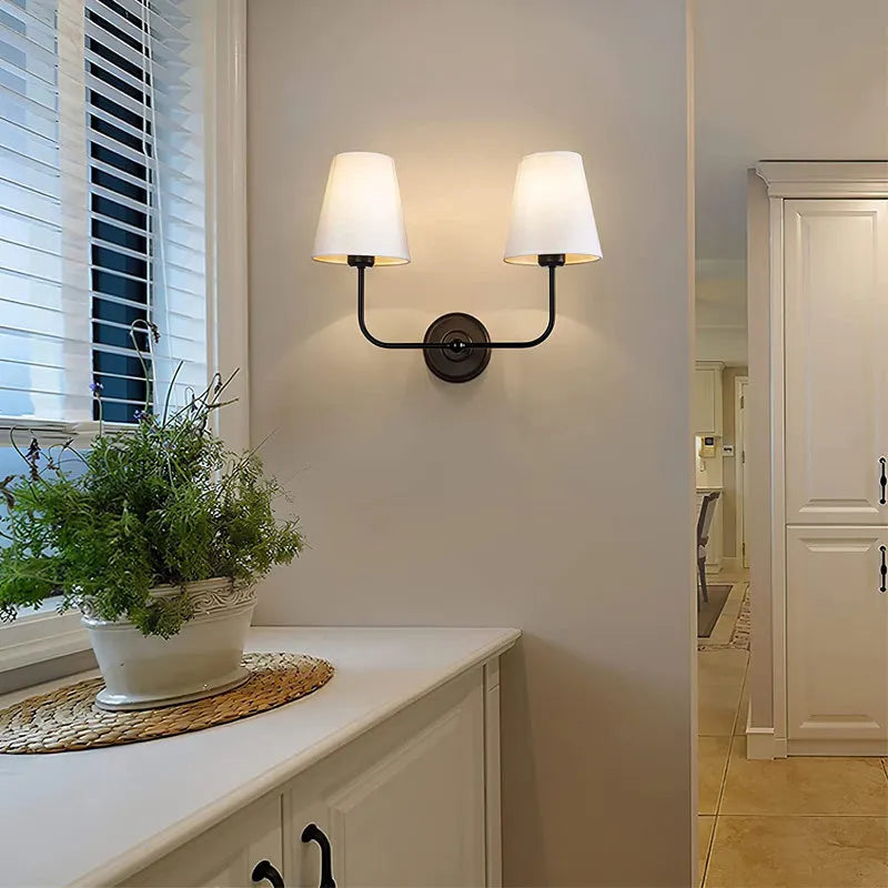 American minimalist iron wall lamp