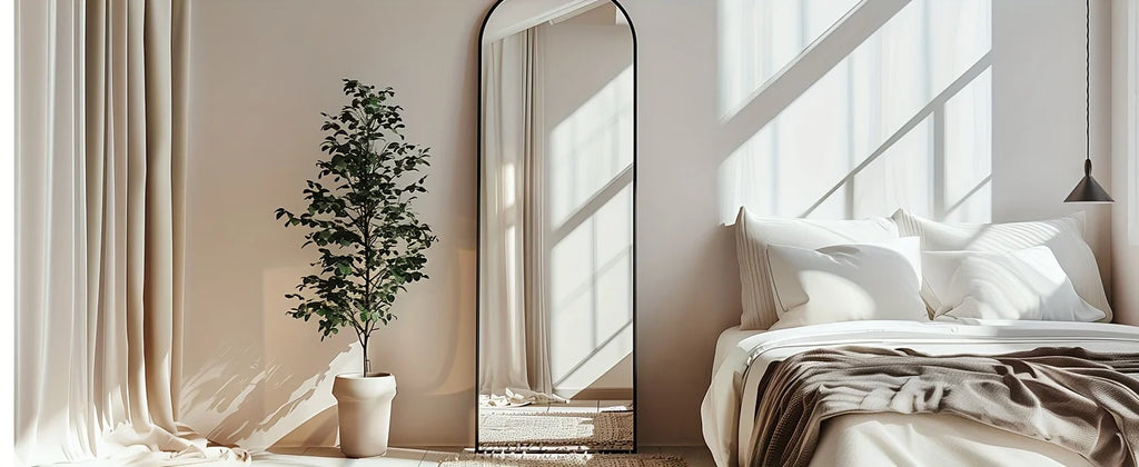 Arched/Rect Full Length Mirror,Full Body Mirror With Stand