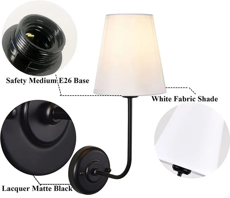 American minimalist iron wall lamp
