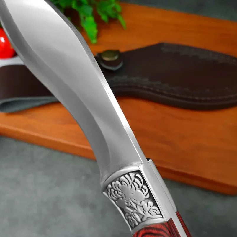 Butcher Boning Knife Stainless Steel Cut Meat Fish Fruit Vegetables Chopping Slicing Kitchen Chef Knife Cleaver Knife with Cover