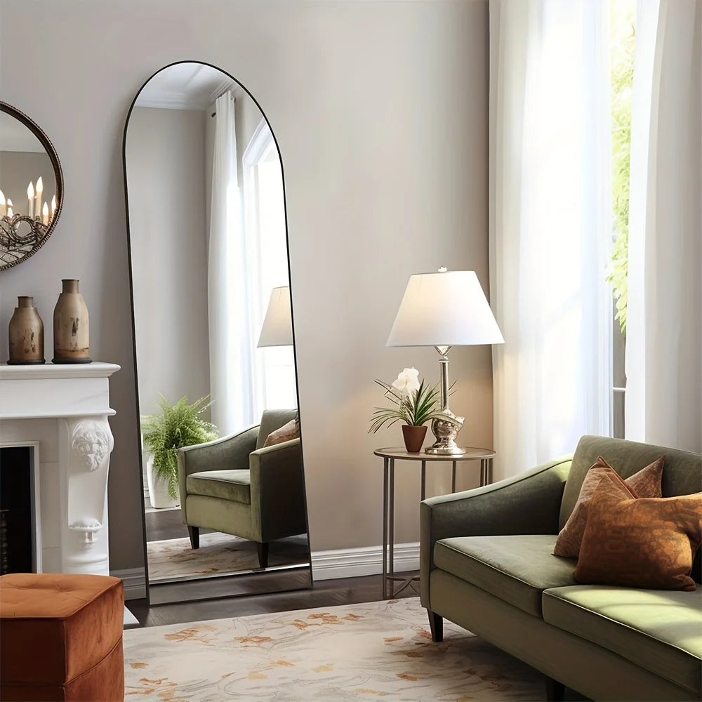 Arched/Rect Full Length Mirror,Full Body Mirror With Stand