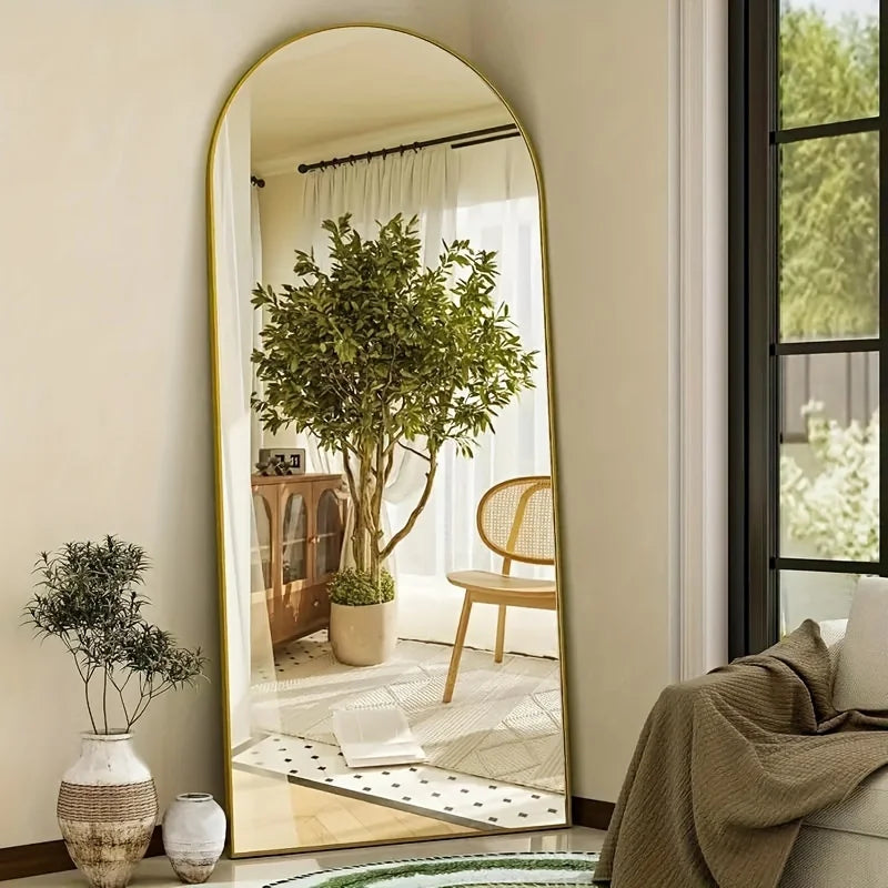 Arched/Rect Full Length Mirror,Full Body Mirror With Stand
