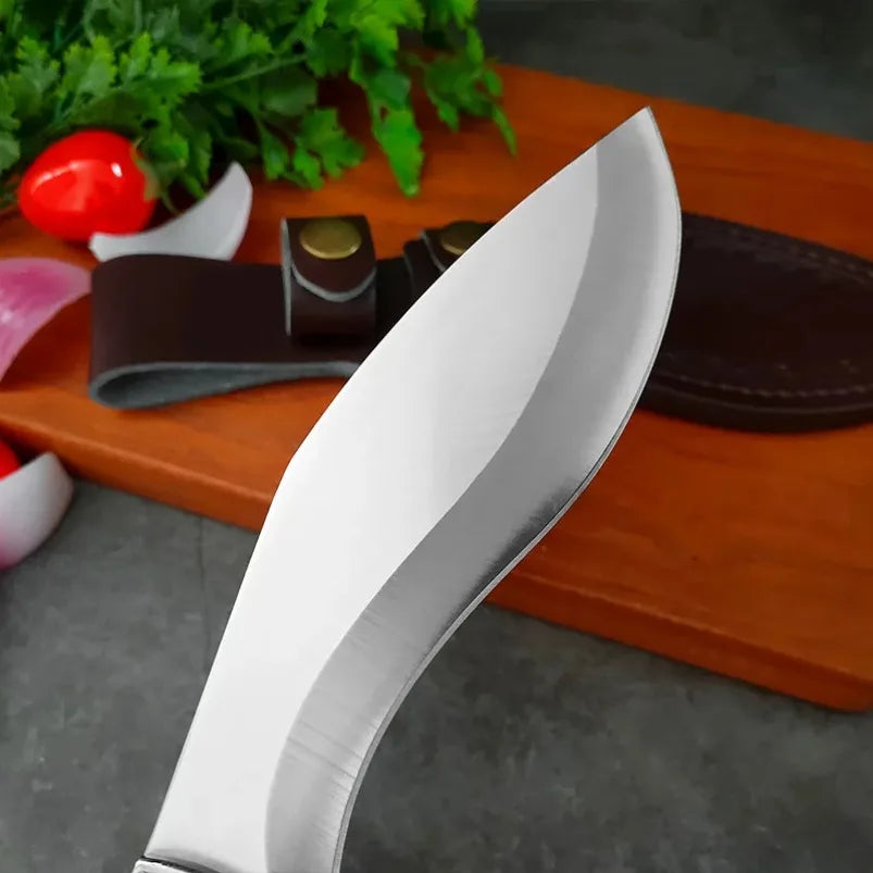 Butcher Boning Knife Stainless Steel Cut Meat Fish Fruit Vegetables Chopping Slicing Kitchen Chef Knife Cleaver Knife with Cover