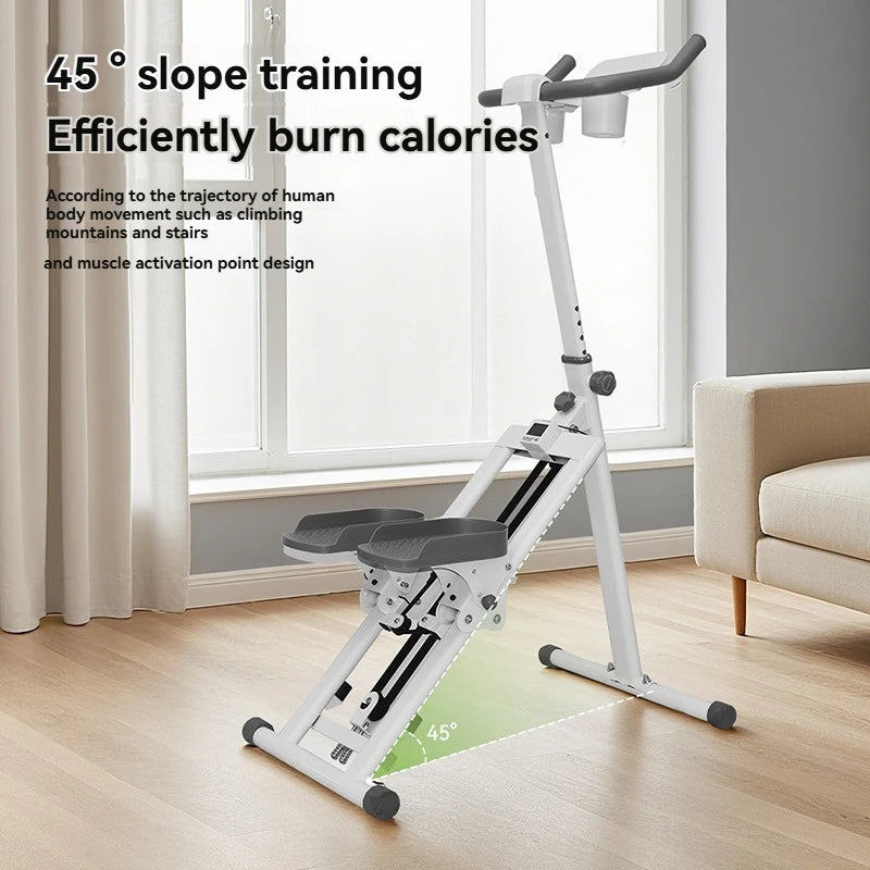 Adjustable Resistance Levels Stepper Machine Low Impact Cardio Workout Climbing Machine Motion Stair Climber