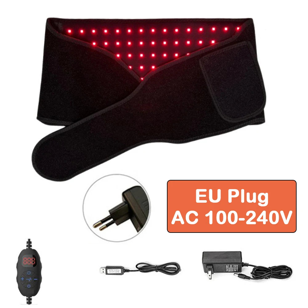 Red Light Therapy Belt Infrared Light Therapy Wrap Red Light Therapy Device for Body with Timer Back Shoulder Waist Pain Relief